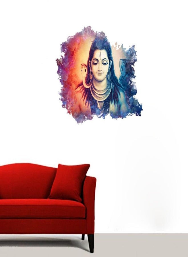 Sticker Studio ملصقات جدارية من الفينيل PVC بتصميم شيفا من ستيكر ستوديو (متعددة الألوان، 58 سم × 48 سم) - Image 1